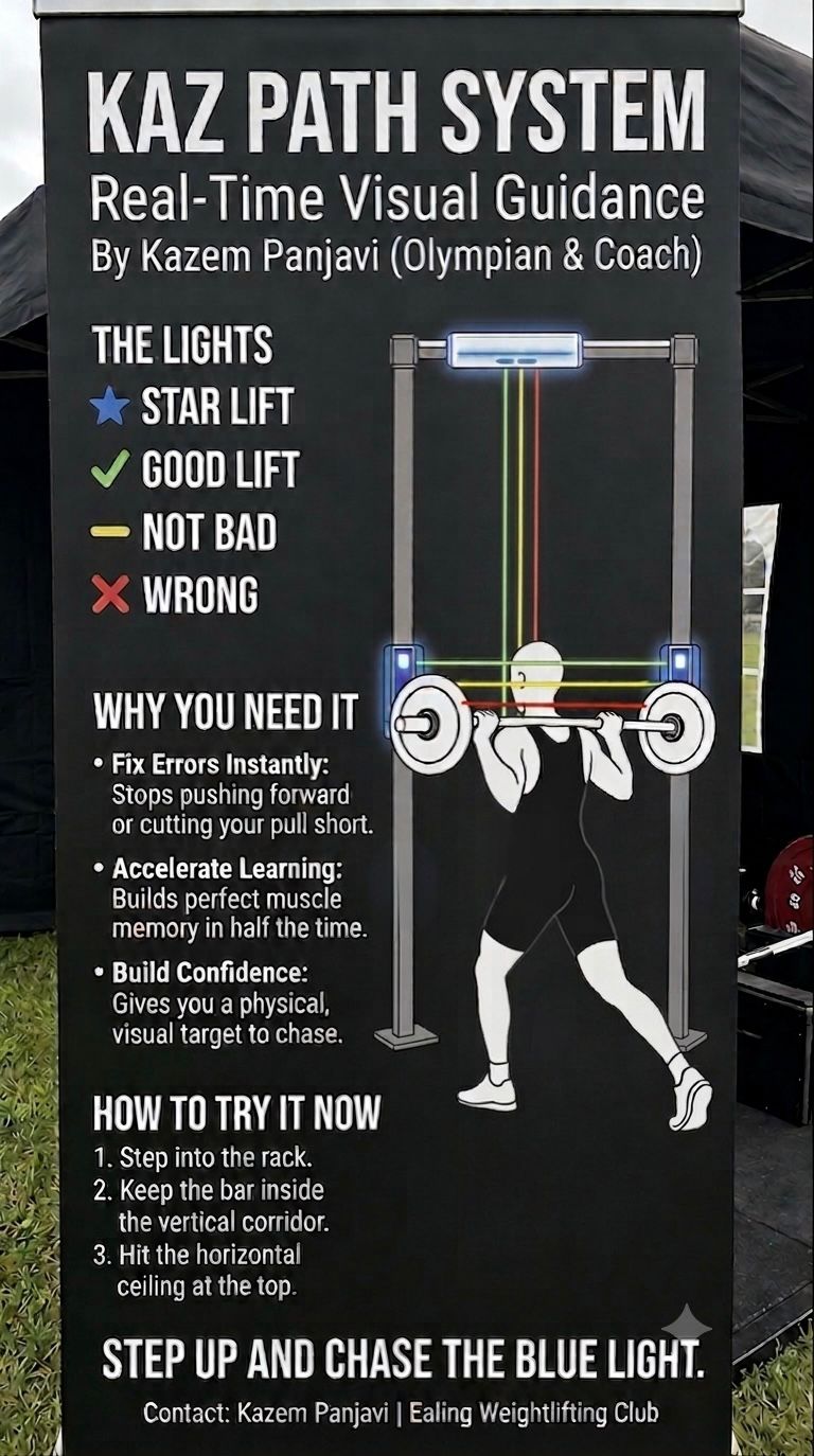 Kaz Path System information banner explaining the light system